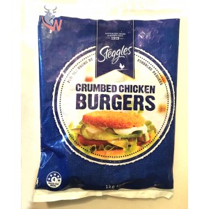 Steggles- Chicken Crumbed Burgers 1kg